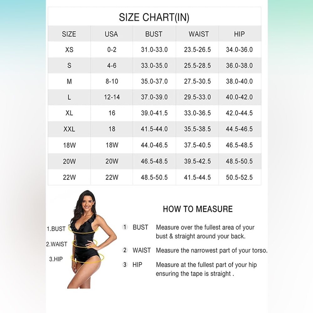 🆕 Tummy Control Swimdress Vintage Bathing Suits Skirt Swimwear - Picture 3 of 3